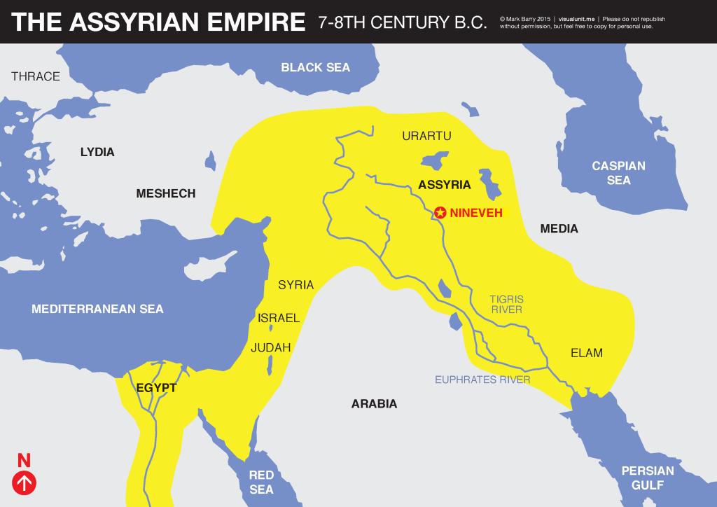 Assyrian Empire map | VISUAL UNIT